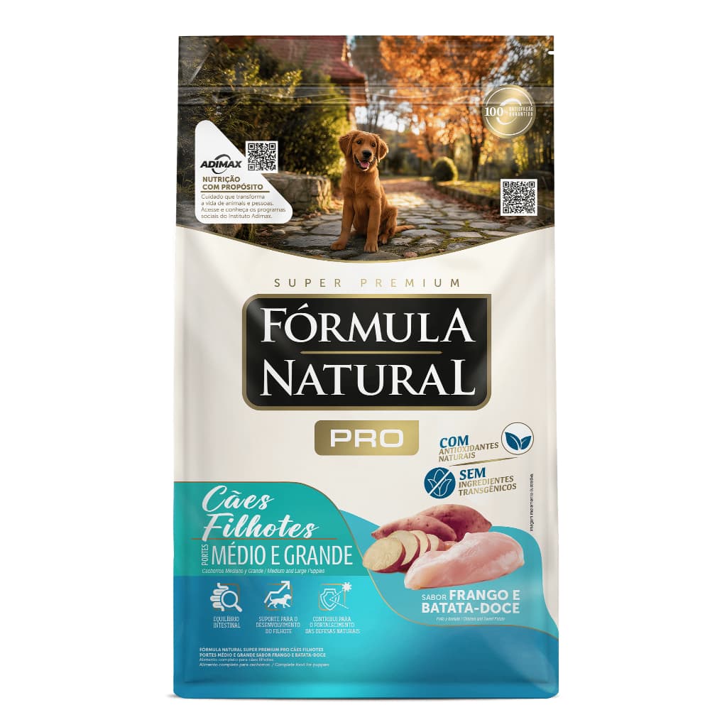 Fórmula Natural Pro Cães Filhotes Portes Médio e Grande Super Premium 15 kg