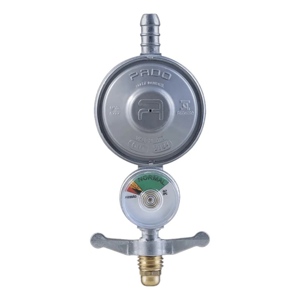 Registro Regulador Gás Botijão De Cozinha Pado Com Manômetro ZM FP 0111-5 1KG/H Original