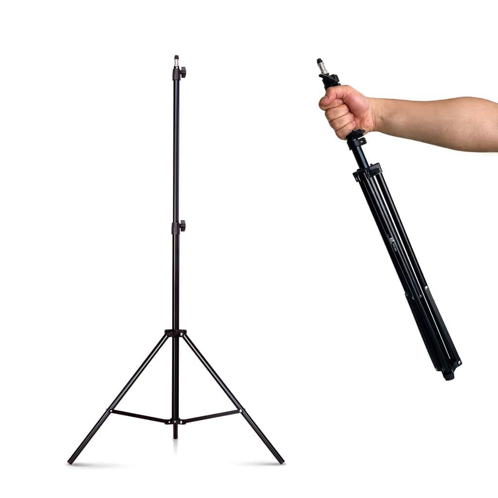 Tripé Pedestal de Alumínio para Ring Light, Softbox Flash e Estúdio Iluminação | TPI-200 Sou Foto