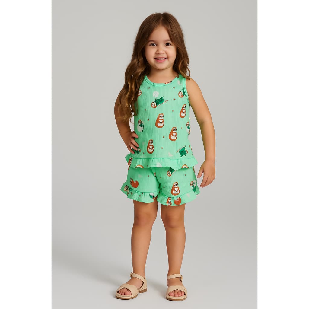 pijama feminino com babadinho conjunto infantil feminino