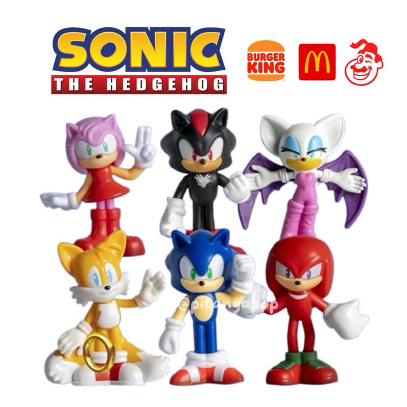 Coleção Sonic Burger King McDonald's Shadow McDonalds Habibs Lacrados