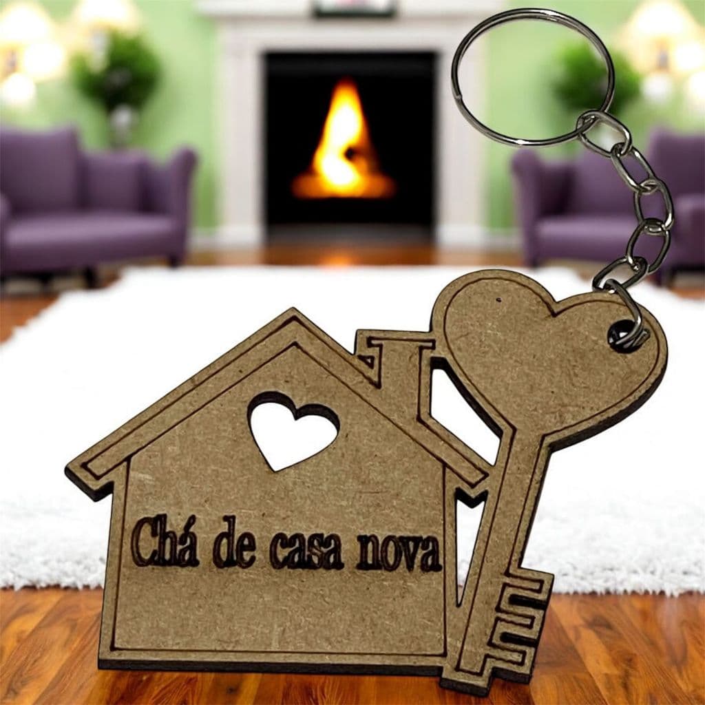 Chaveiro Personalizo Chá de Casa Nova Cozinha 10 unidades