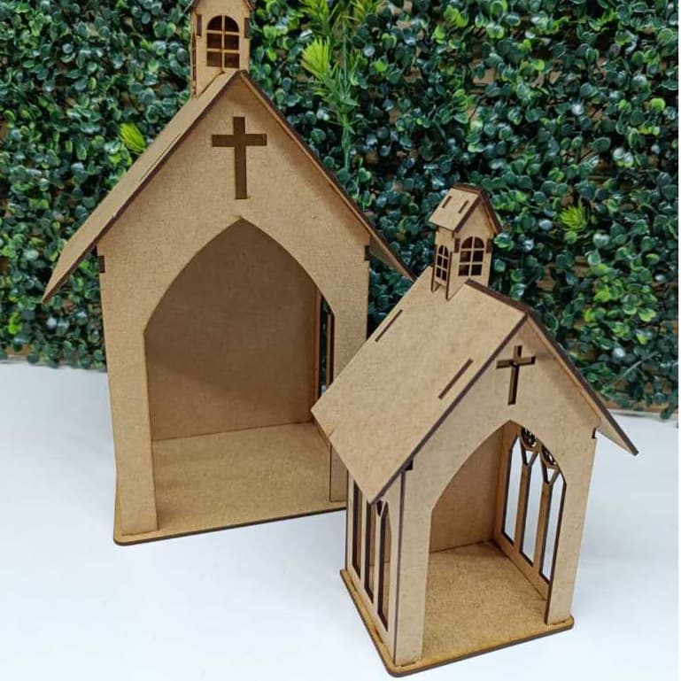 Oratório Capela Em MDF Cru P M G