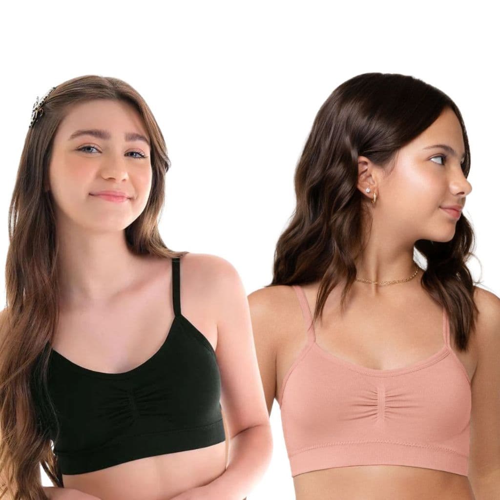 Kit 2 Top Teen Menina Sem Costura Zee Rucci Com Bojo Removível