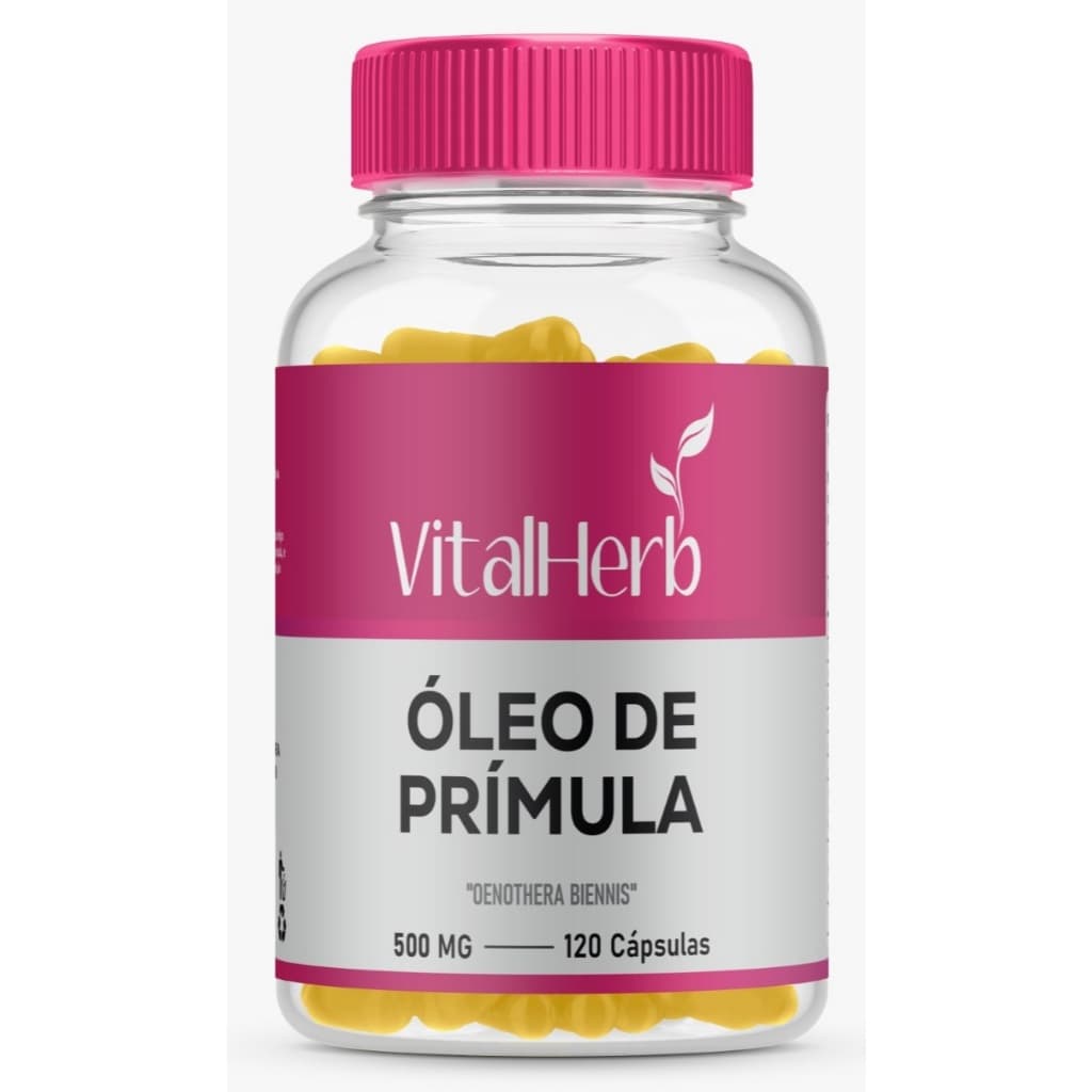 2 Óleo de Prímula Puro Original 120Caps 500mg (Total 240Caps)