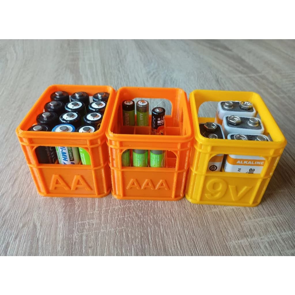 Organizador de pilhas AA - AAA - 9V - 18650