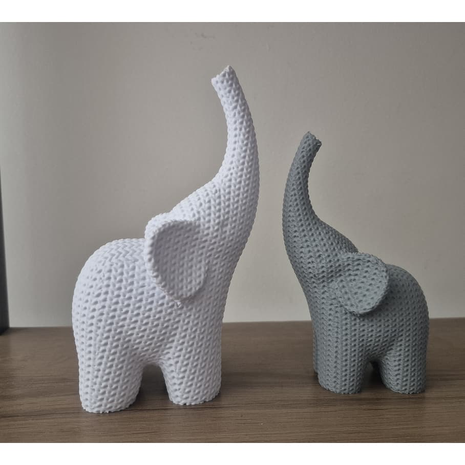 Elefante Decorativo Crochê 3D Artesanal – Decoração Sala, Escritório, Mesa,quarto
