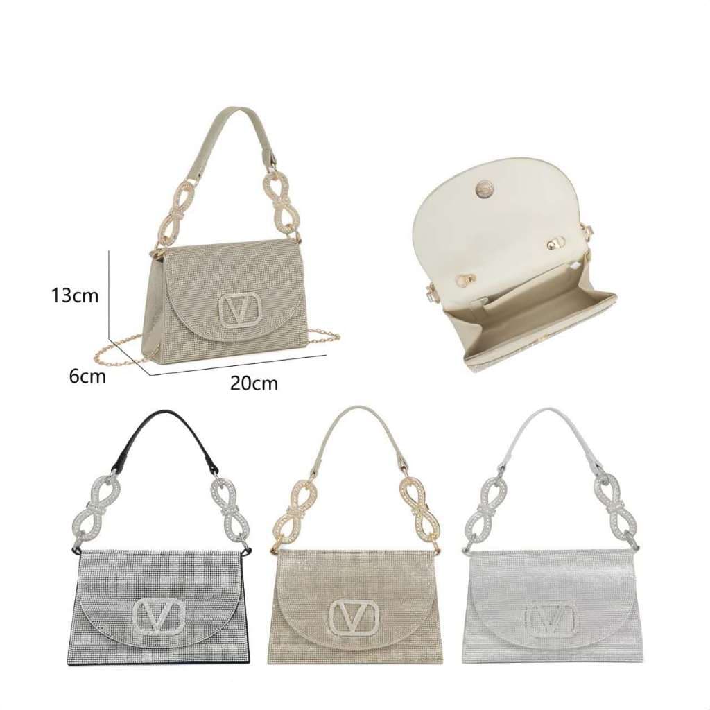 Bolsa de Jantar Pequena com Letras - Prática e Estilo para Eventos Especiais