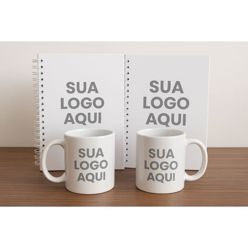 Kit presente caneca + agenda personalizada