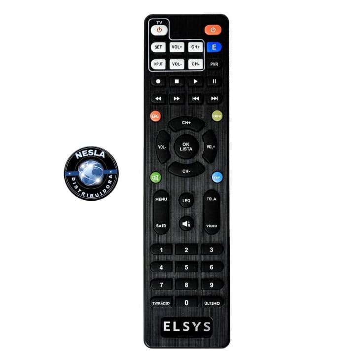 CONTROLE REMOTO RECEPTOR ELSYS SATMAX 5 e 6 - ORIGINAL