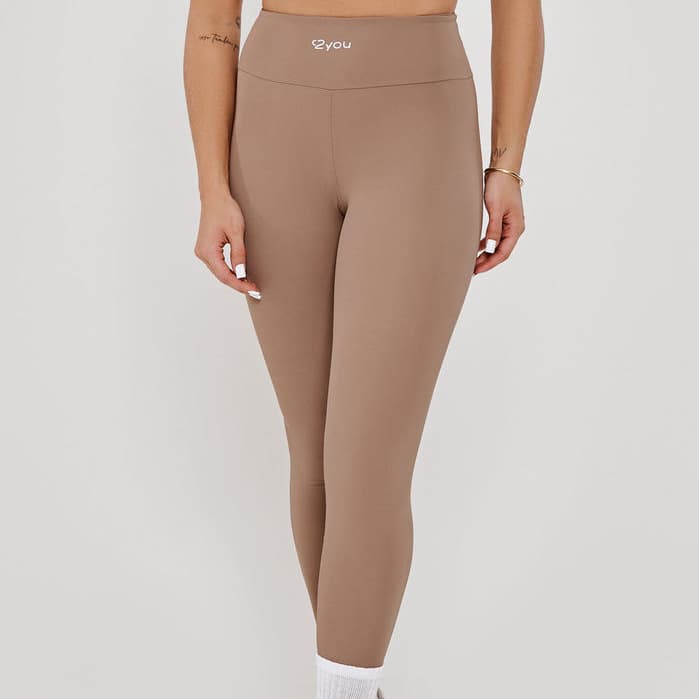 Calça Legging Academia Básica Silk Meio Poliamida Fio Duplo Nuts