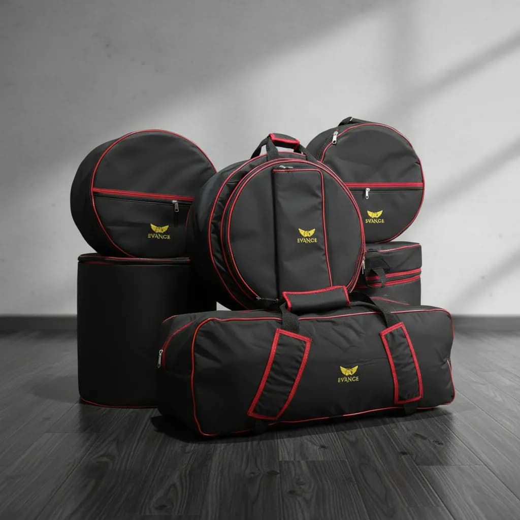 Capa Bag Kit Bateria 9 Peças Premium Line Evance