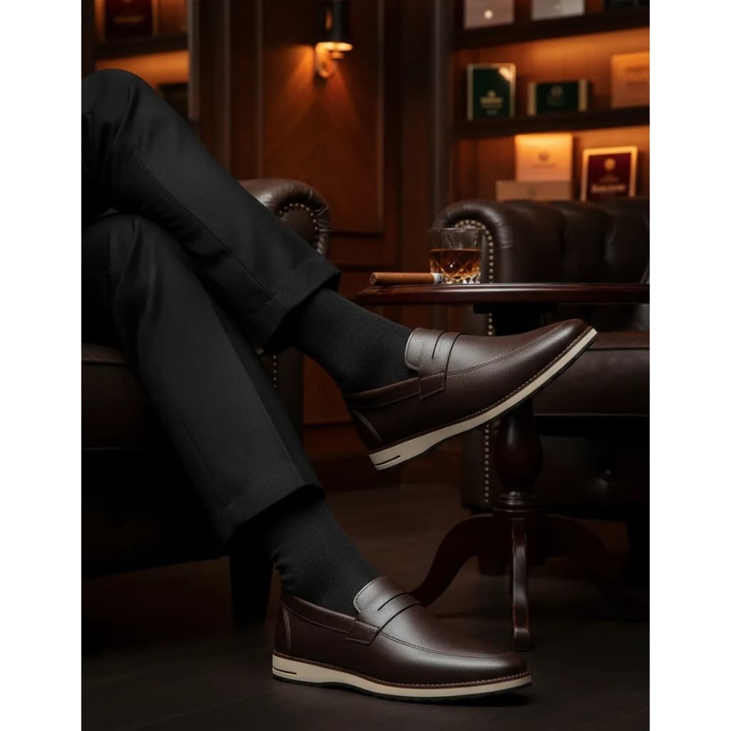 Mocassim Driver Masculino Gunga Casual Oxford Calce Fácil Leve Versátil