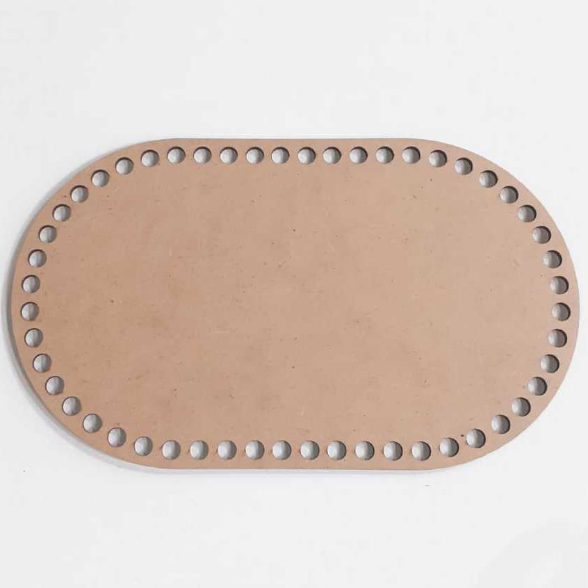 Placa Para Crochê Oval - Pacote com 5 unid. Diversos Tamanhos