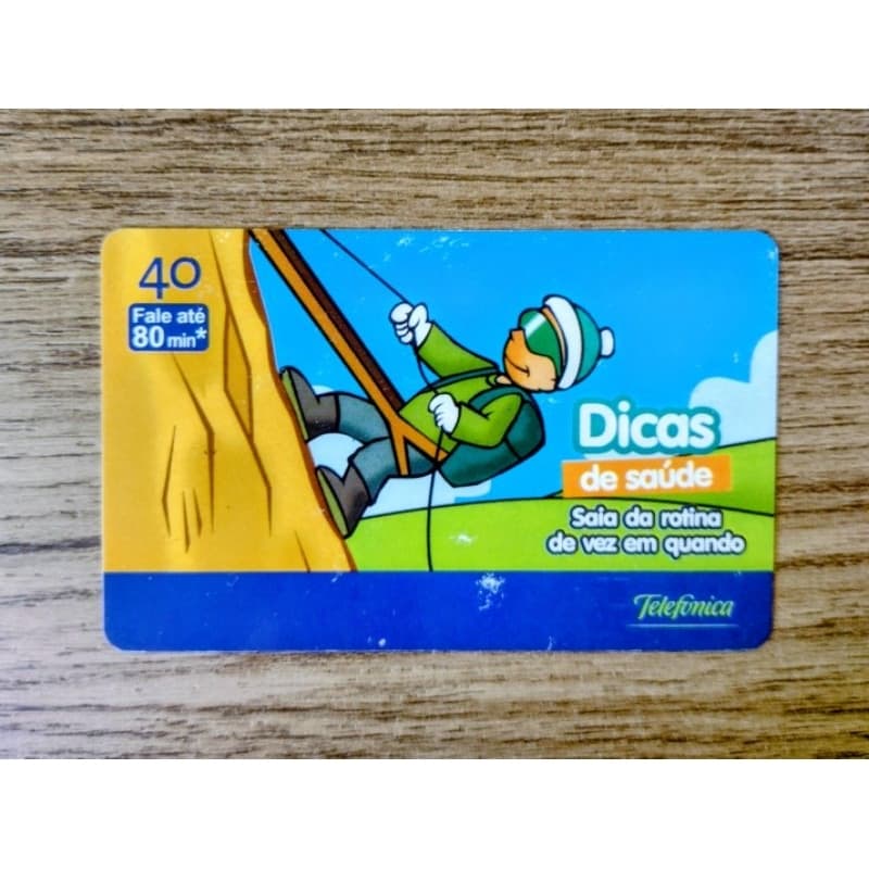 Cartão Telefônico Colecionável Saia da Rotina