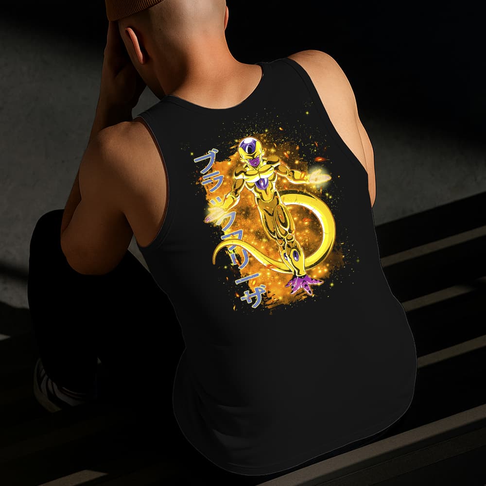 Camiseta Regata Masculina Estampada Frieza Dourado Algodão Estilo Conforto Diário Do Tamanho P GG