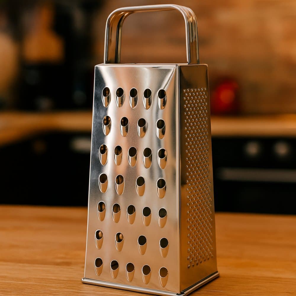 Ralador Fatiador De Quatro Faces Em Aço Inox 18 Cm