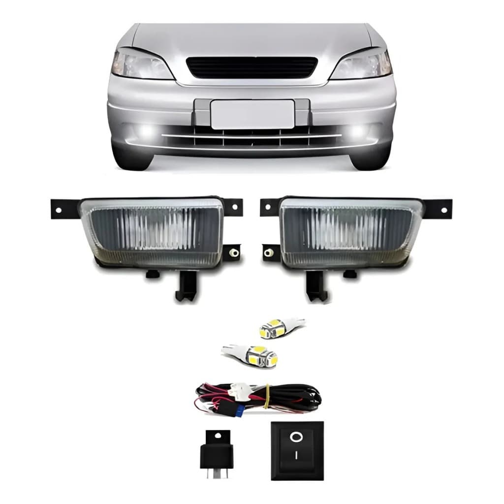 Kit Farol Milha Auxiliar Astra Hatch Sedan 1998 A 02 + Cortesia