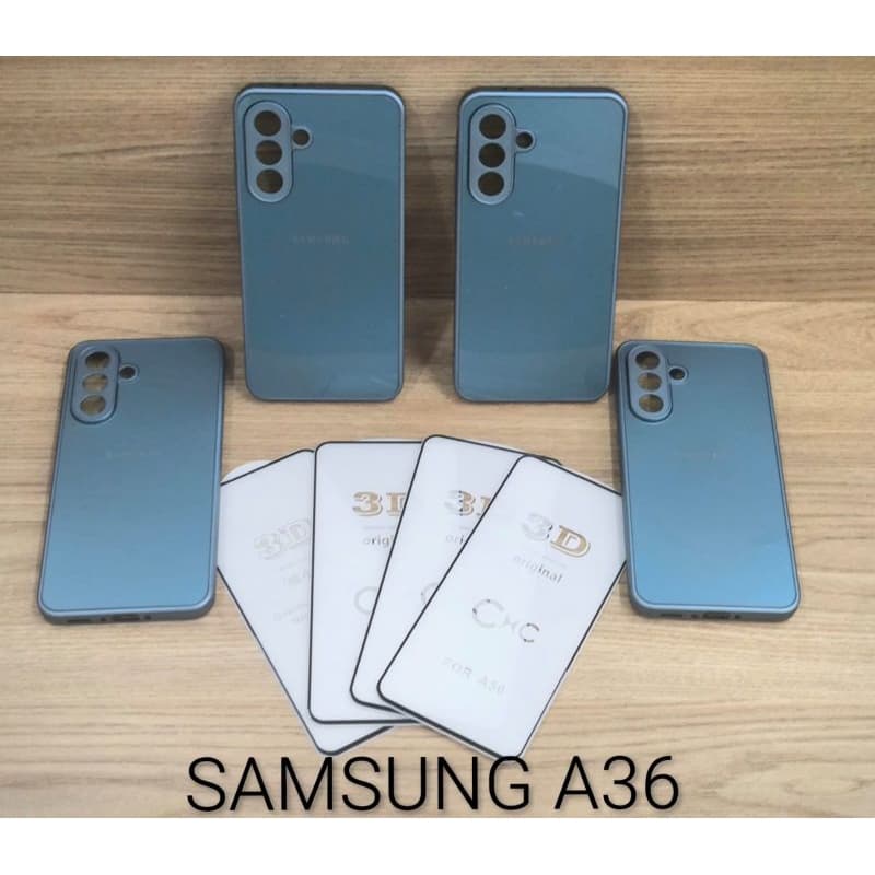 KIT CAPA AG-GLASS PREMIUM SAMSUNG A36 + PELICULA 3D AG-GLASS PHONE CASE ACRILICO