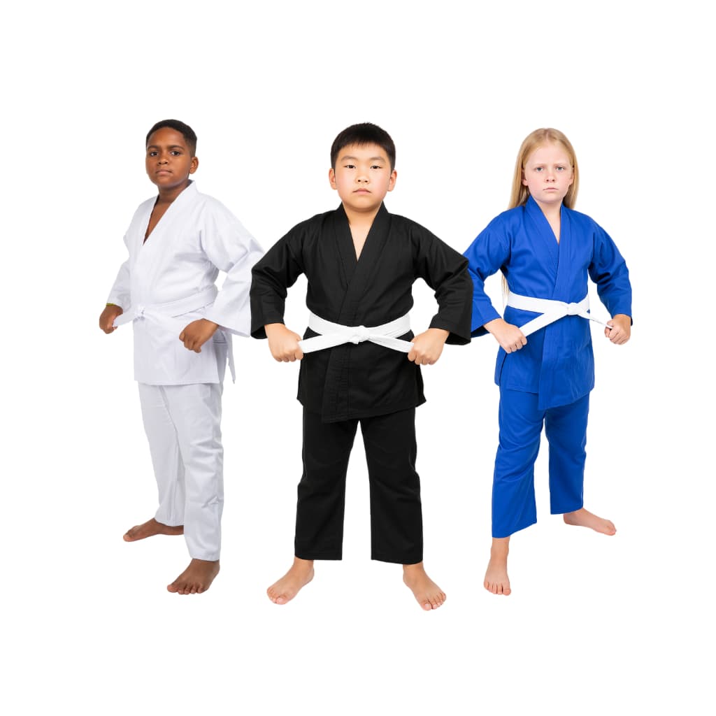 Kimono Infantil Haganah Kids Reforçado Judô Jiu Jitsu com Faixa Branca