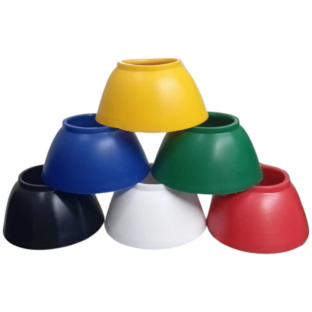 Par Cloche Borracha Casco de Cavalo Proteção Tambor Vaquejada Cavalgada Barato