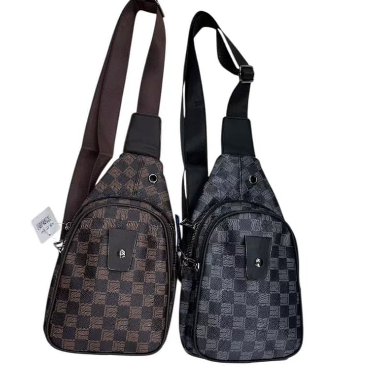 Bolsa Pochete  De Ombro  Xadrez Transversal Unissex