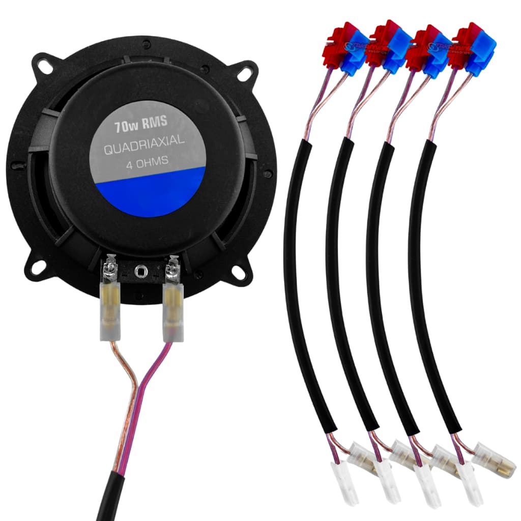 Kit 4 Chicote Conector Universal Para Terminal De Alto Falante