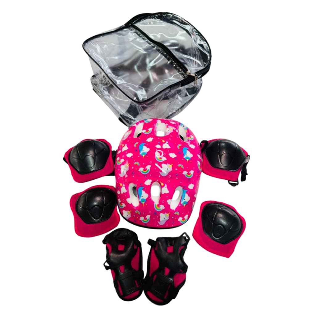 Capacete Infantil com kit de Segurança Bike Skate + Linda Mochila