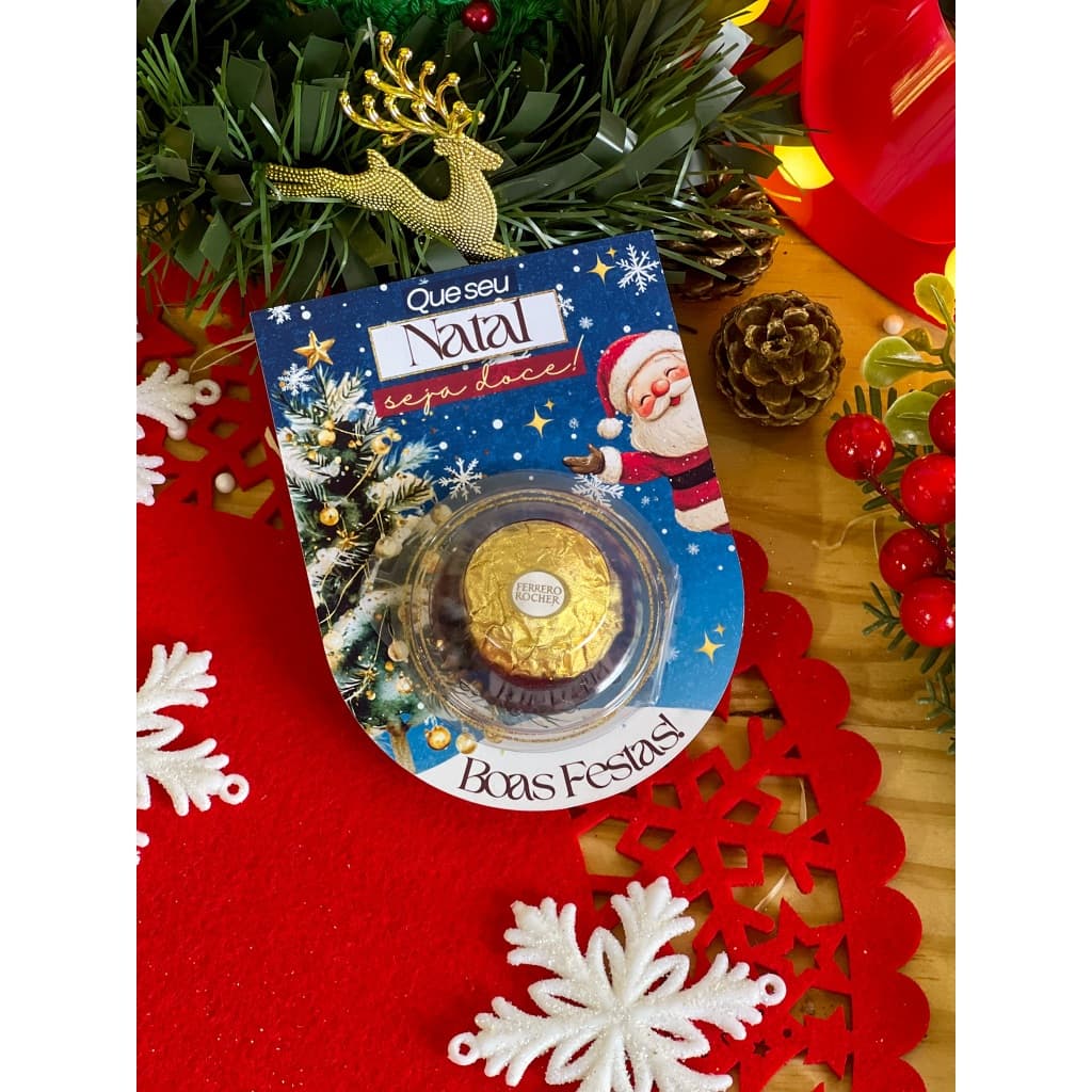 Cartão para  Blister para Docinho - Natal  - Boas Festas
