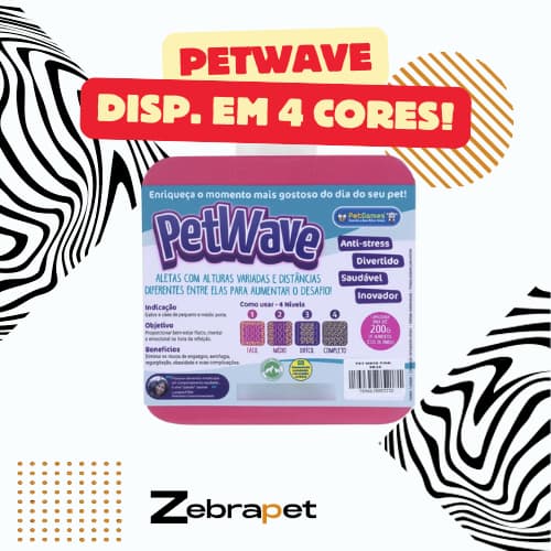Pet Games Pet Wave - Comedouro Funcional e Flexível p/ Cães e Gatos