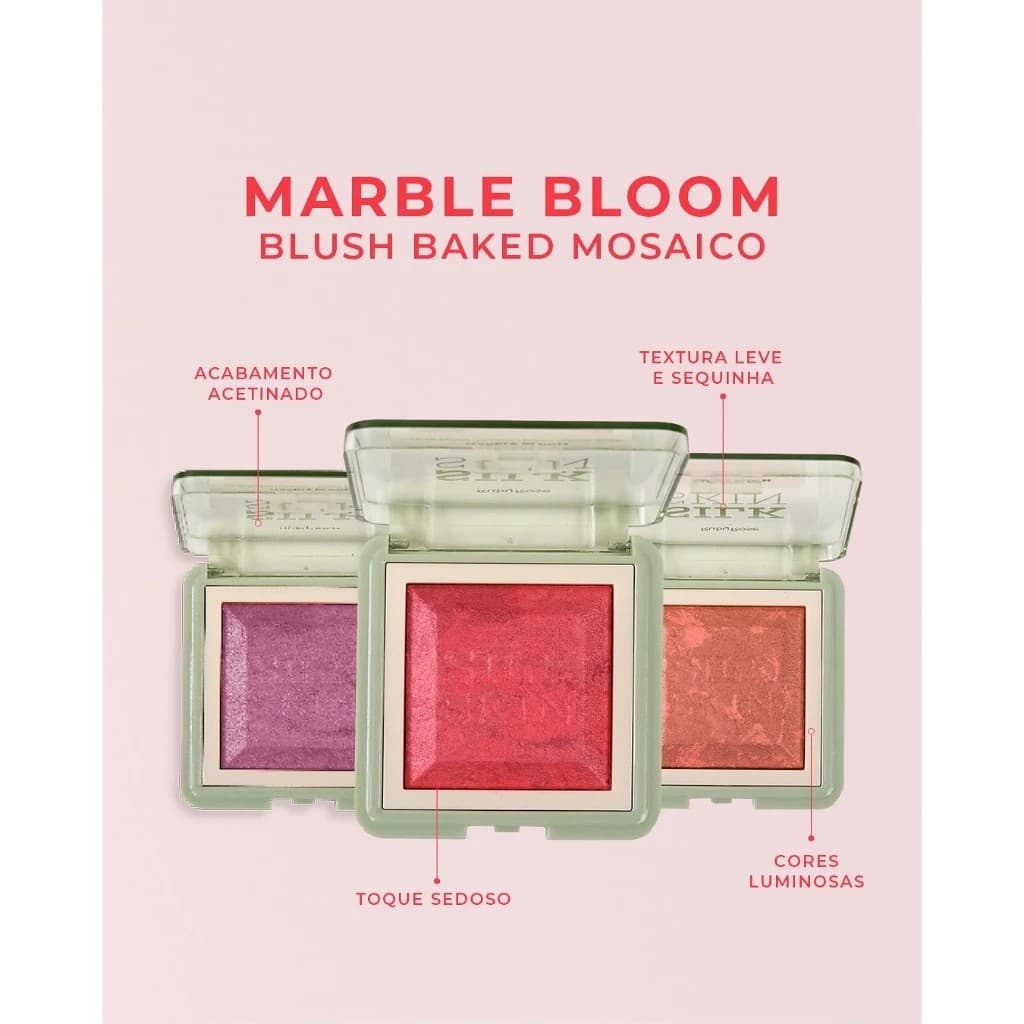 Blush Baked Marble Bloom Silk Skin Ruby Rose Blush Baked Mosaico Silk Skin Marble Bloom