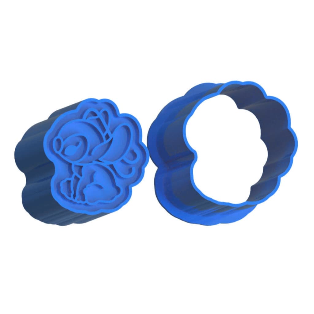 Ejetor Modelador Doces LILO E STITCH LILO Brigadeiros Docinhos Massa Biscuit Biscoito Resistente Massinha Modelar Pasta