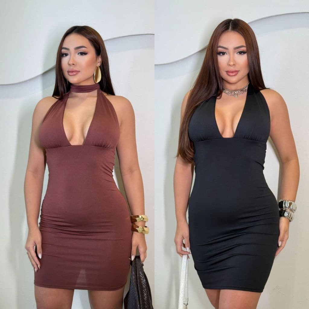 Vestido Feminino Multi Formas de Amarrar Blogueira Suplex Poliamida Moda Tendência
