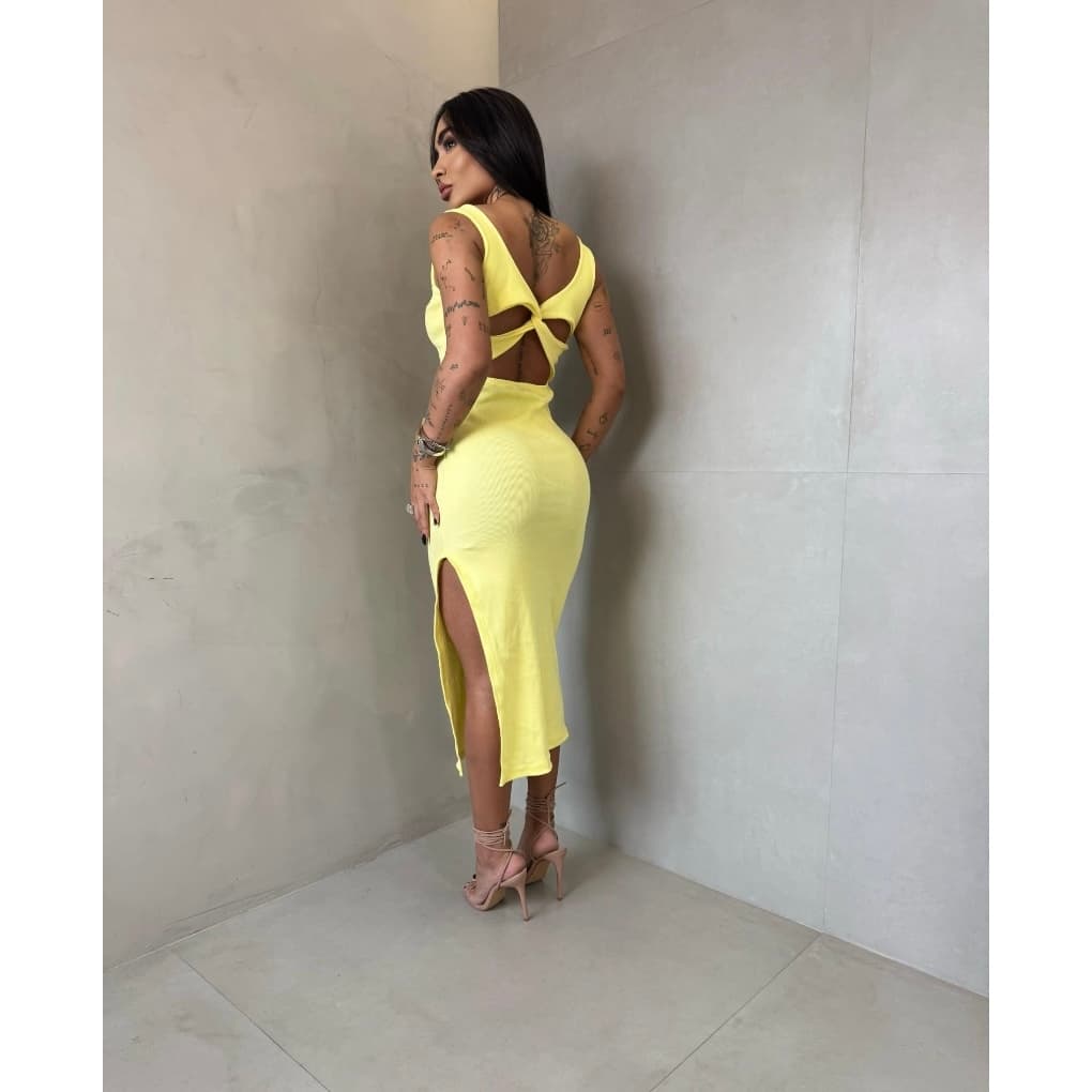 Vestido Feminino em Ribanna Trançado nas costas!