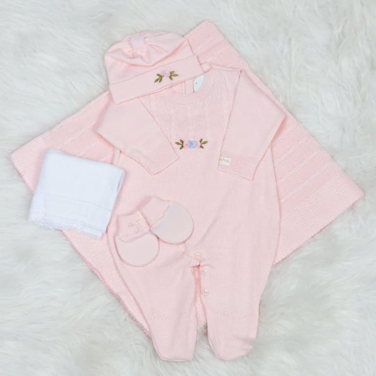 Saída Maternidade Menina 5 pc