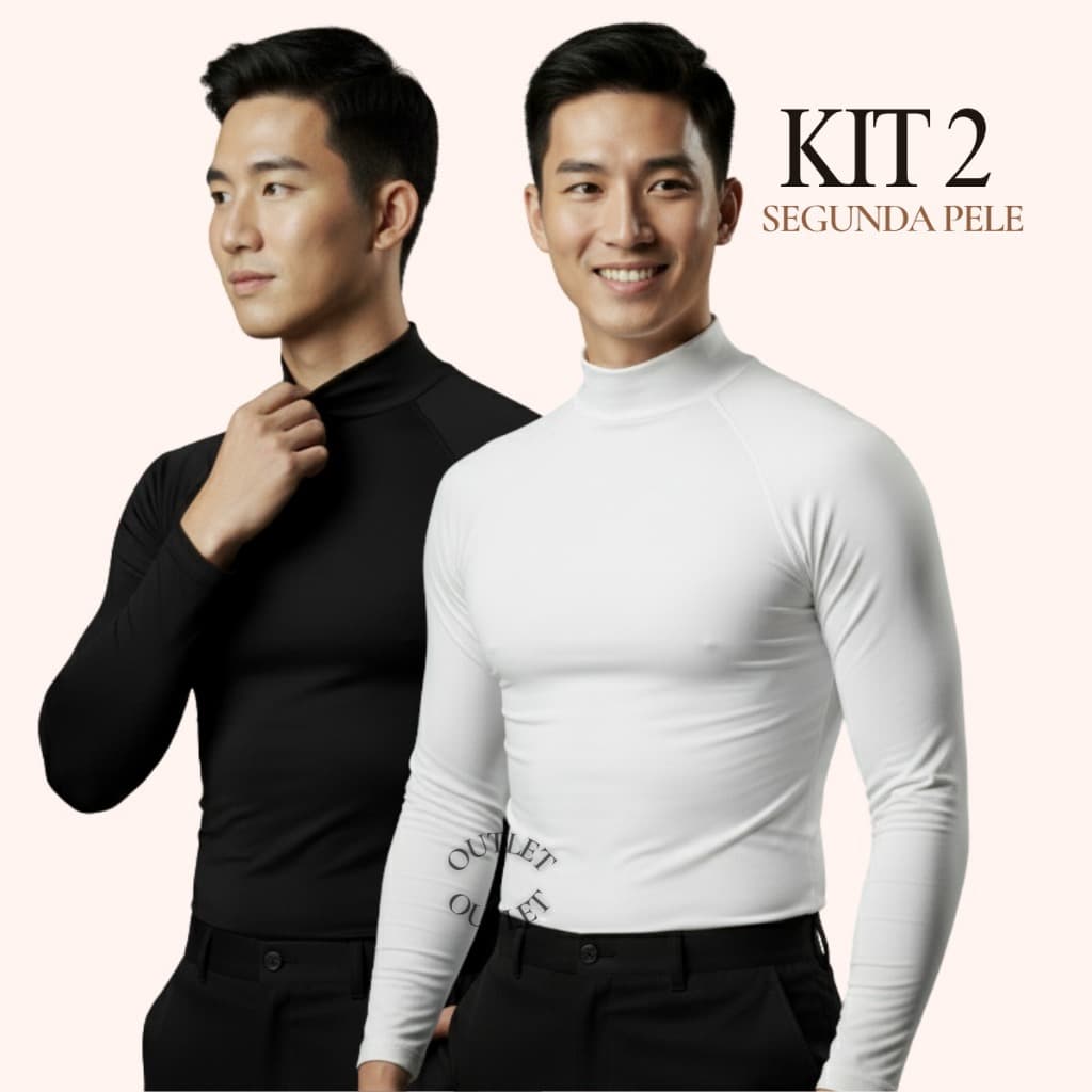 Kit 2 Camisa Térmica Masculina Pedreiro Agricultor Plus-vini