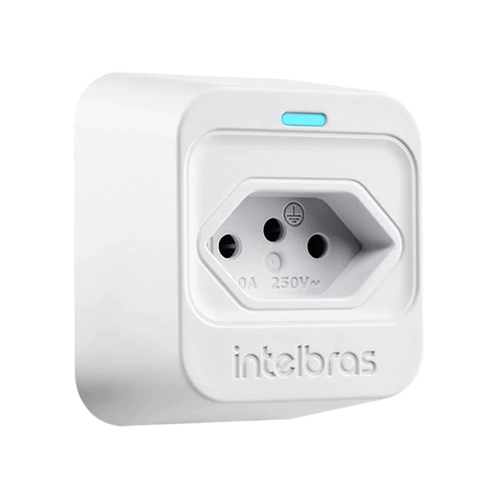 Tomada Dispositivo Protetor Contra Surtos Elétrico Intelbras Bivol Eps 301 Branco