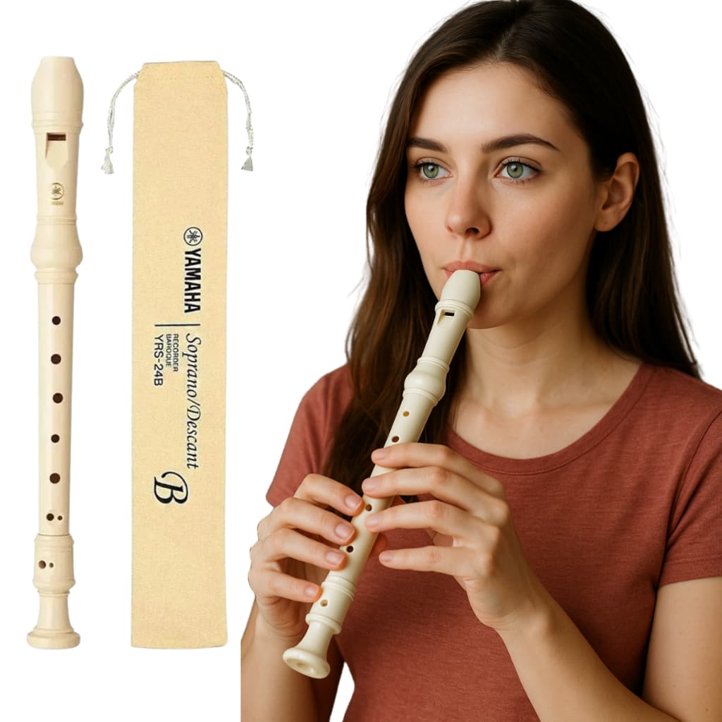 Flauta Doce Yamaha YRS-24B Original Pronta Entrega Ideal para Iniciantes