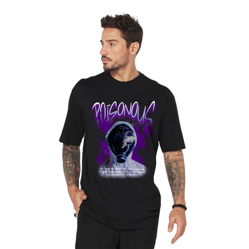 Camiseta Oversized Streetwear POISONOUS