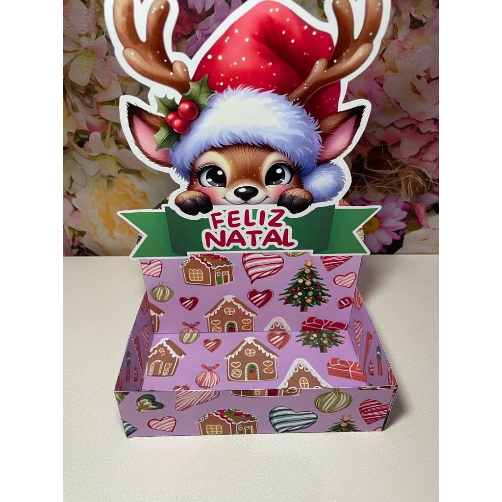 MINI CESTA CENARIO DE NATAL -PEGUE E MONTE