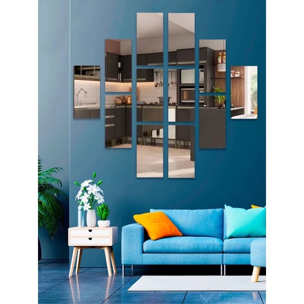 Espelhos Auto Adesivo Acrilico Decorativo 20x30 Retangulares - FY802966