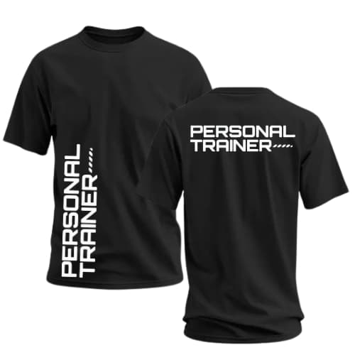 Camiseta Academia Para Treino Personal Trainer Profissional Unissex 100% Algodão