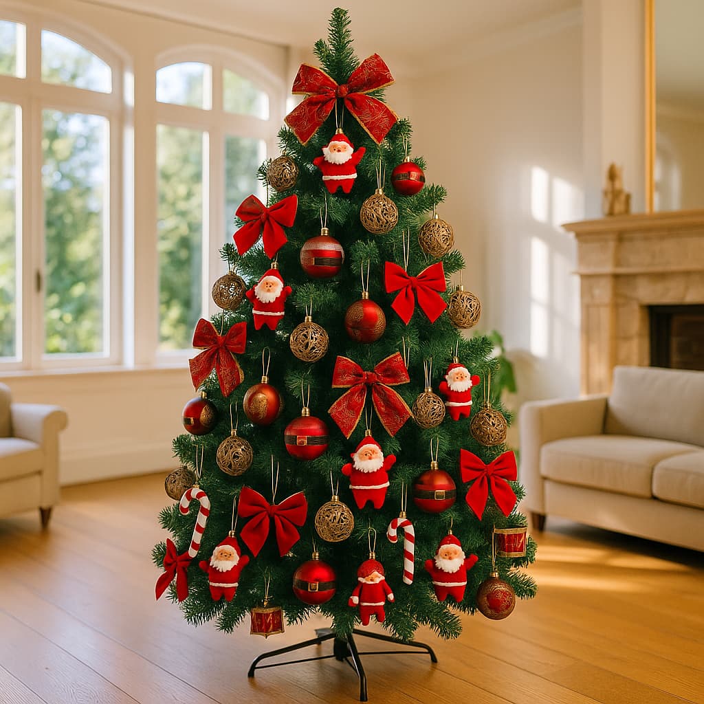 Arvore Natal Grande Pinheiro Decoração Natal 150cm 180 cm 210 cm 240 cm Até 1400 Galhos Cascata LED