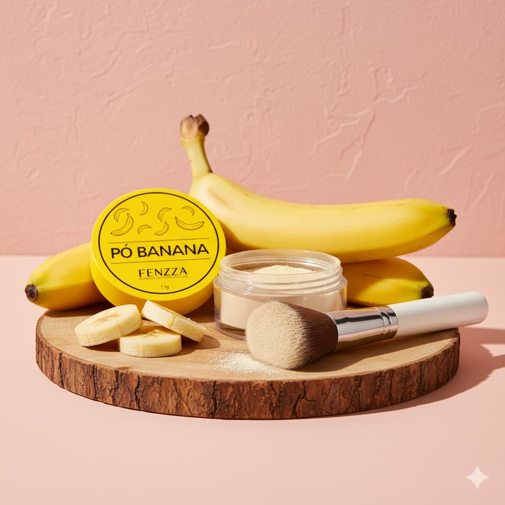 Pó Banana Fenzza – Acabamento Aveludado, Controle da Oleosidade e Efeito Natural