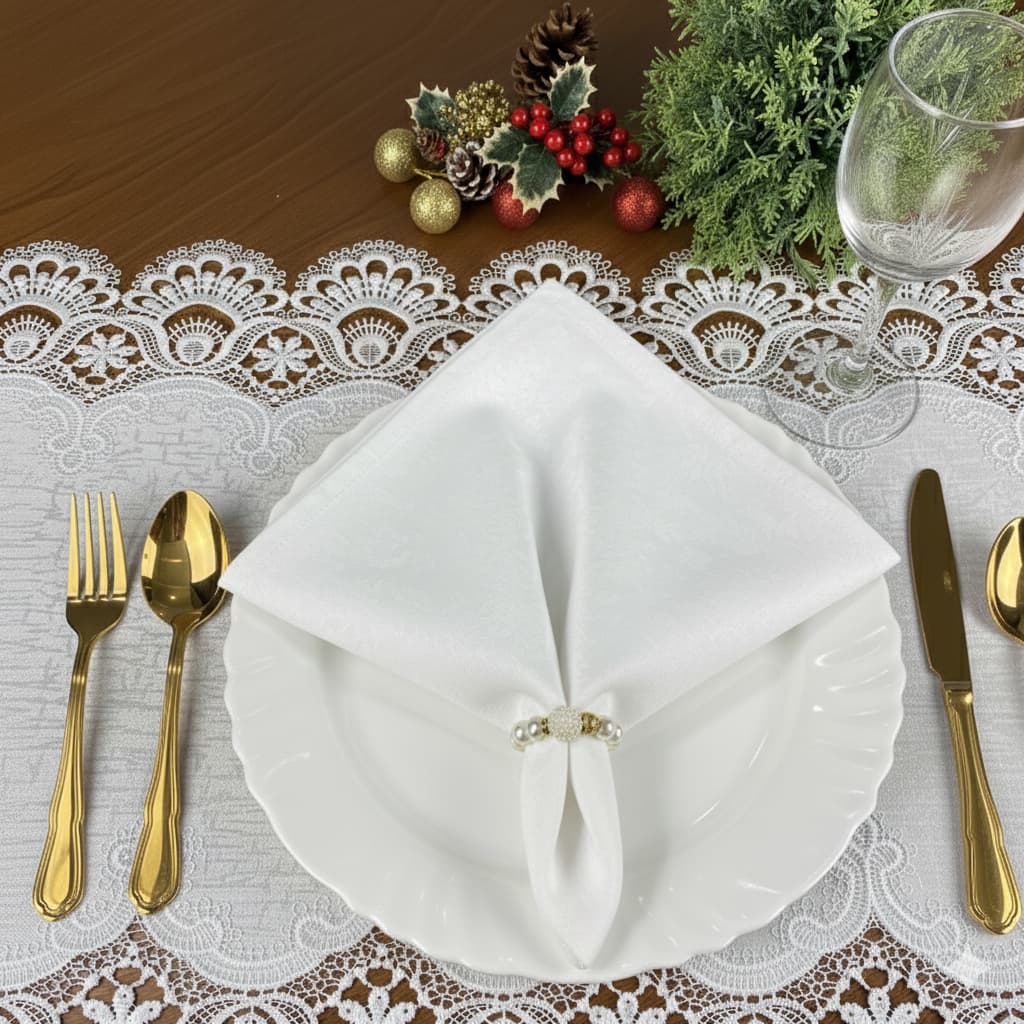 Kit 6 Guardanapos Buffet Decoração Festa Mesa Posta Tecido OXFORD 35x35 cm