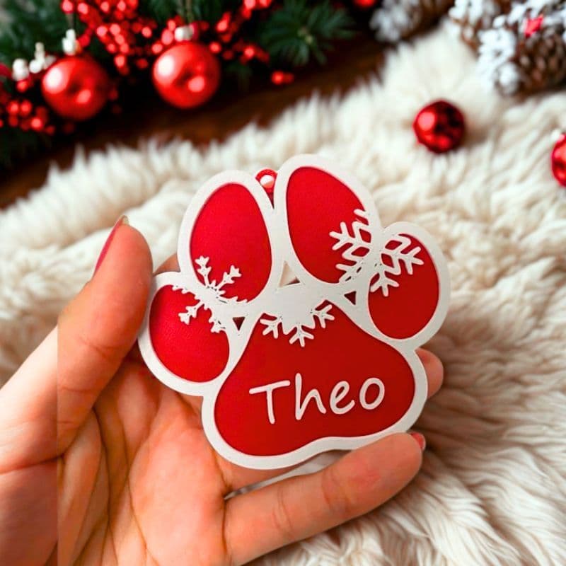 Enfeite de arvore de Natal personalizado com nome!