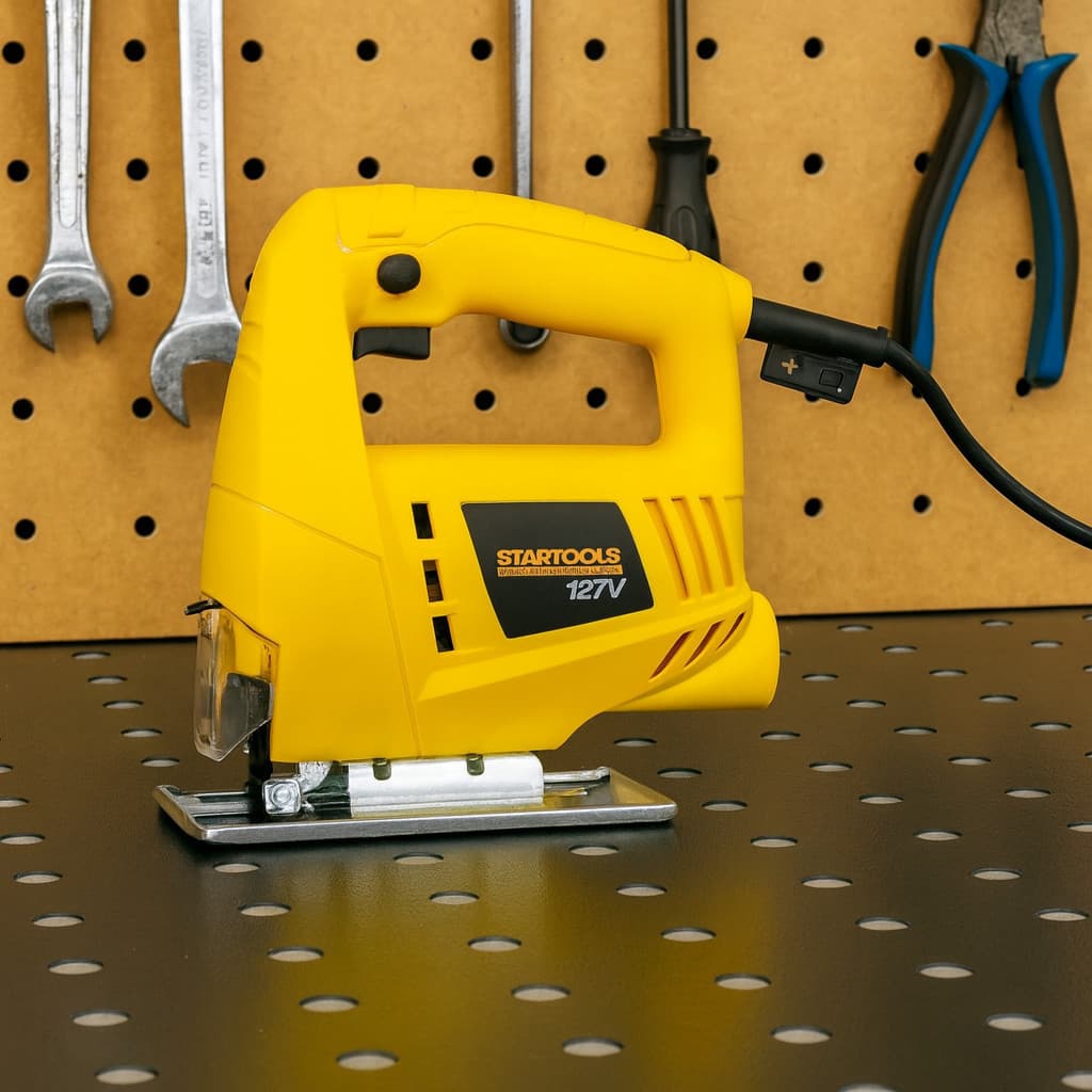 Serra Tico-Tico 127V 400W Elétrica Profissional Corte Madeira Plástico Compacta Potente