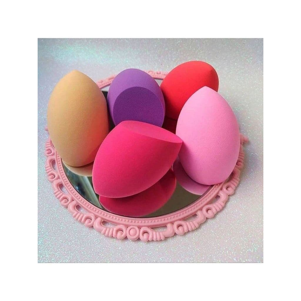 Esponjas Para Maquiagem Gota Chanfrada Base Corretivo Cor Multicolor Esponjinhas Make