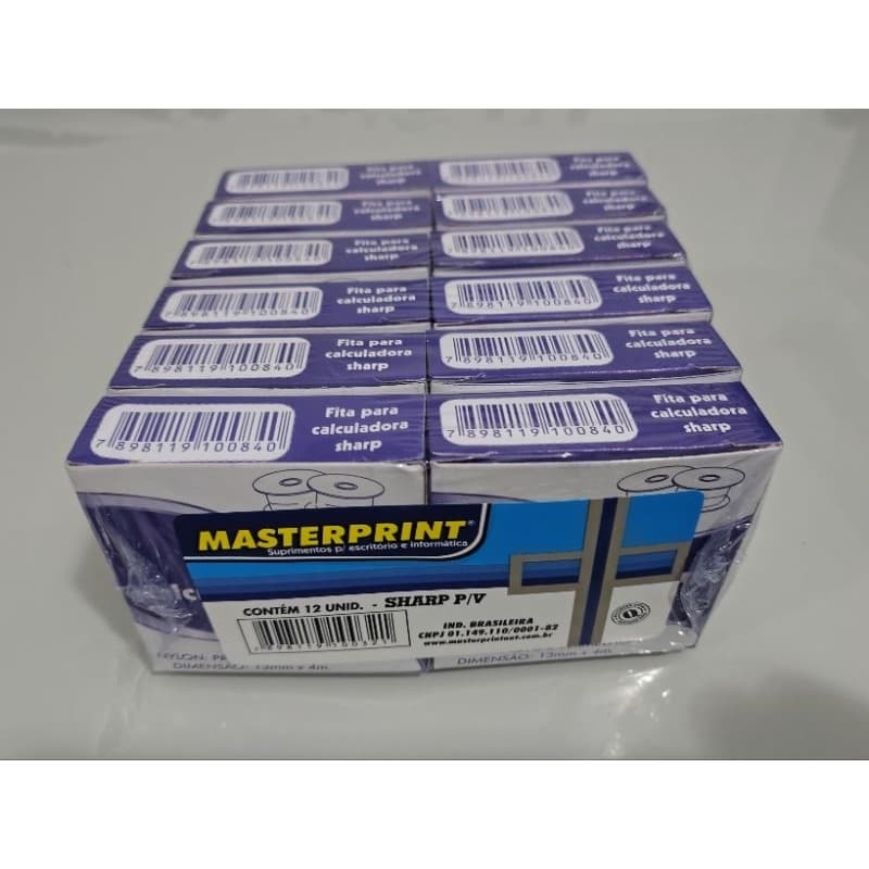 Fitas calculadora Sharp Masterprint usar em várias marcas e modelos