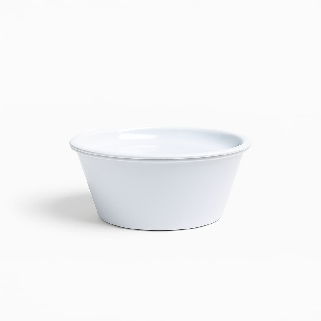 Tigela Caçarola de Melamina com Tampa 1 Litro,  Leve, Resistente e Perfeita pra Servir e Organizar